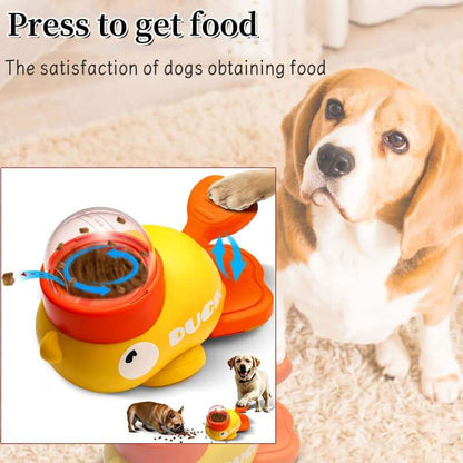 Interactive Dog Puzzle Feeder – Cartoon Duck Treat Dispenser - Cedar Paw Co