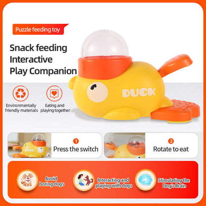Interactive Dog Puzzle Feeder – Cartoon Duck Treat Dispenser - Cedar Paw Co