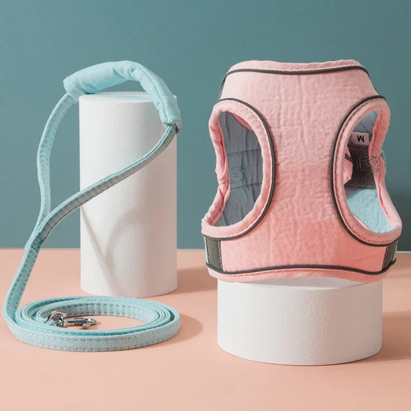 Reflective Cat & Dog Chest Harness – Secure, Comfortable Towing Strap - Cedar Paw Co