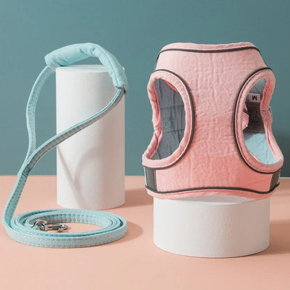 Reflective Cat & Dog Chest Harness – Secure, Comfortable Towing Strap - Cedar Paw Co