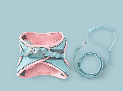 Reflective Cat & Dog Chest Harness – Secure, Comfortable Towing Strap - Cedar Paw Co