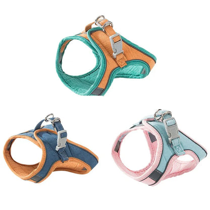 Reflective Cat & Dog Chest Harness – Secure, Comfortable Towing Strap - Cedar Paw Co