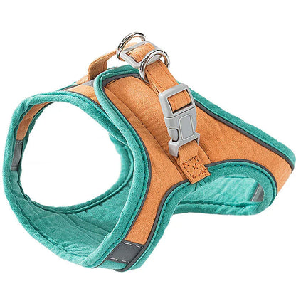 Reflective Cat & Dog Chest Harness – Secure, Comfortable Towing Strap - Cedar Paw Co