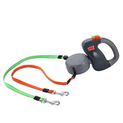 Retractable Dual Dog Walking Leash – Automatic & Durable - Cedar Paw Co