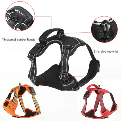 No-Pull Reflective Dog Harness – Breathable & Adjustable Vest - Cedar Paw Co