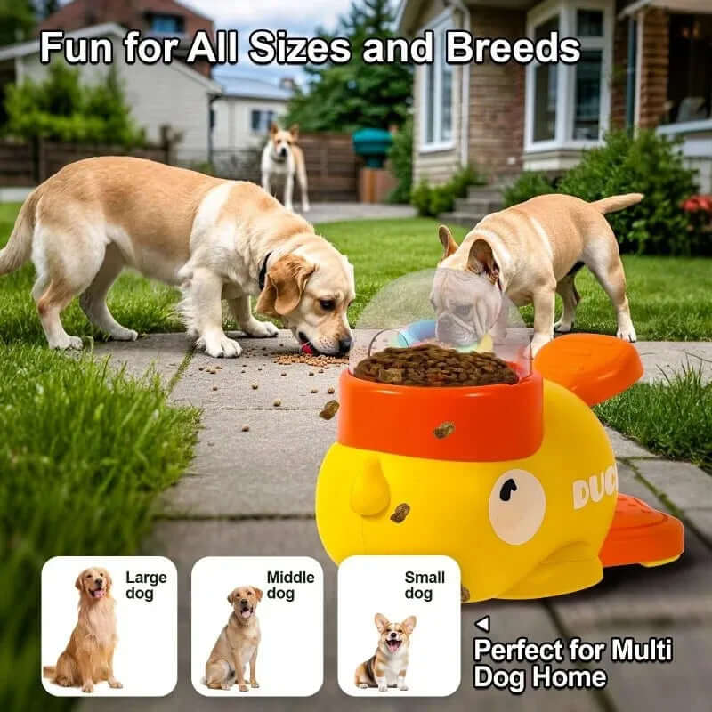 Interactive Dog Puzzle Feeder – Cartoon Duck Treat Dispenser - Cedar Paw Co