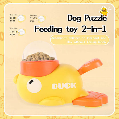 Interactive Dog Puzzle Feeder – Cartoon Duck Treat Dispenser - Cedar Paw Co