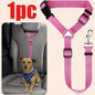 Adjustable Pet Car Seat Belt – Nylon Safety Leash for Dogs & Cats