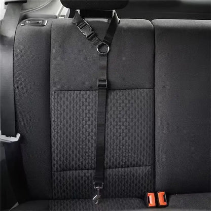 Adjustable Pet Car Seat Belt – Nylon Safety Leash for Dogs & Cats