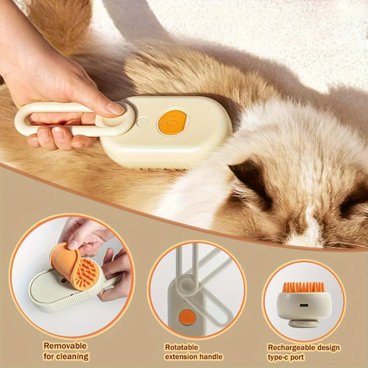 Pet Cleaning Massage Spray Comb – Hair Removal & Grooming Brush for Dogs & Cats