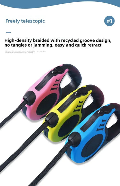 Automatic Retractable Dog Leash – 3M / 5M Strong Nylon Traction Rope