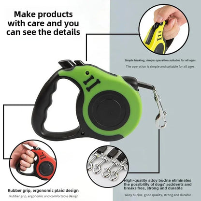 Automatic Retractable Dog Leash – 3M / 5M Strong Nylon Traction Rope