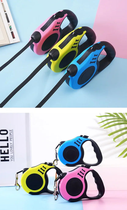 Automatic Retractable Dog Leash – 3M / 5M Strong Nylon Traction Rope