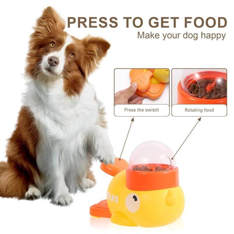 Interactive Dog Puzzle Feeder – Cartoon Duck Treat Dispenser - Cedar Paw Co